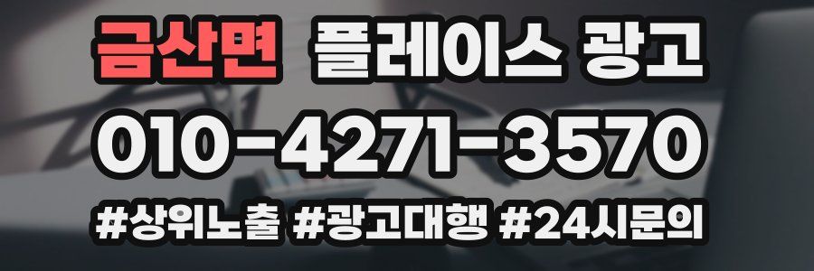 금산면 플레이스 광고