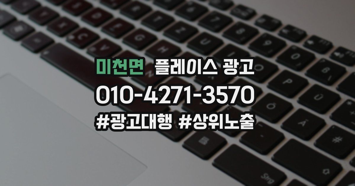 미천면 플레이스 광고