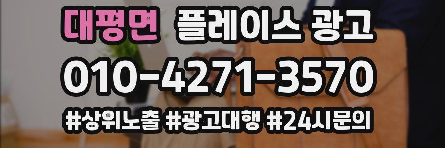 대평면 플레이스 광고