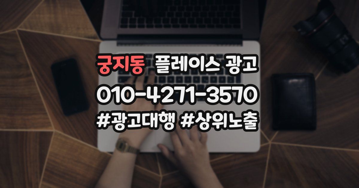 궁지동 플레이스 광고