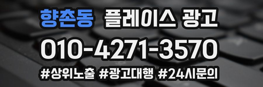 향촌동 플레이스 광고