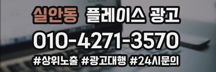 실안동 플레이스 광고