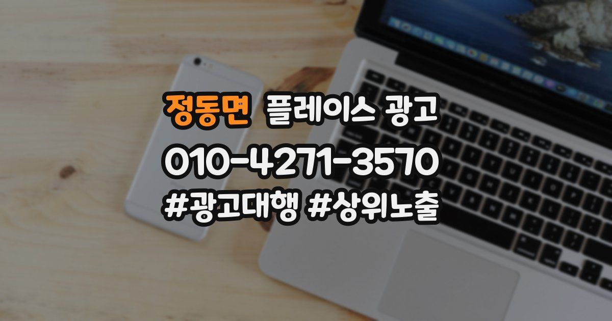 정동면 플레이스 광고