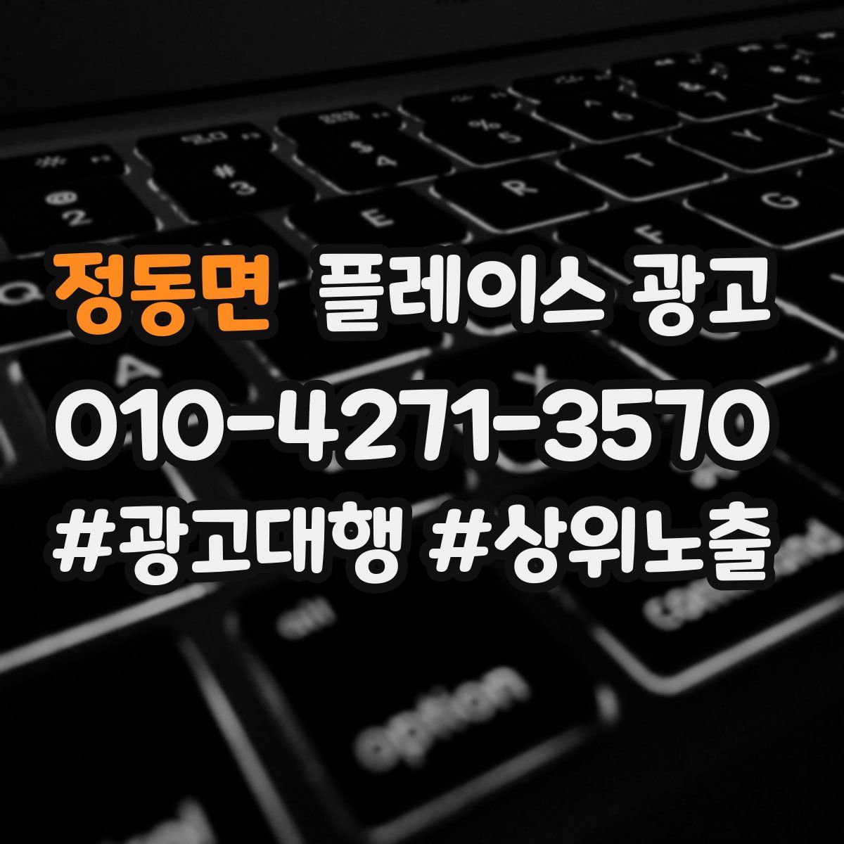 정동면 플레이스 광고