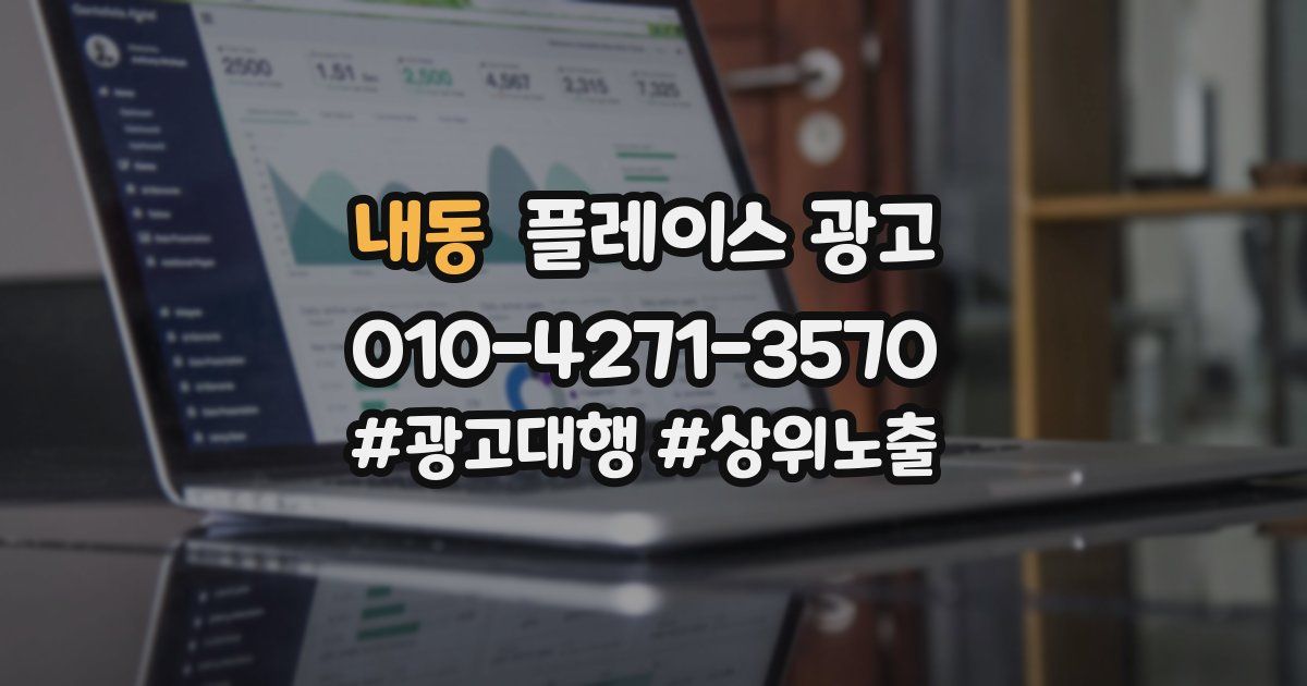 내동 플레이스 광고