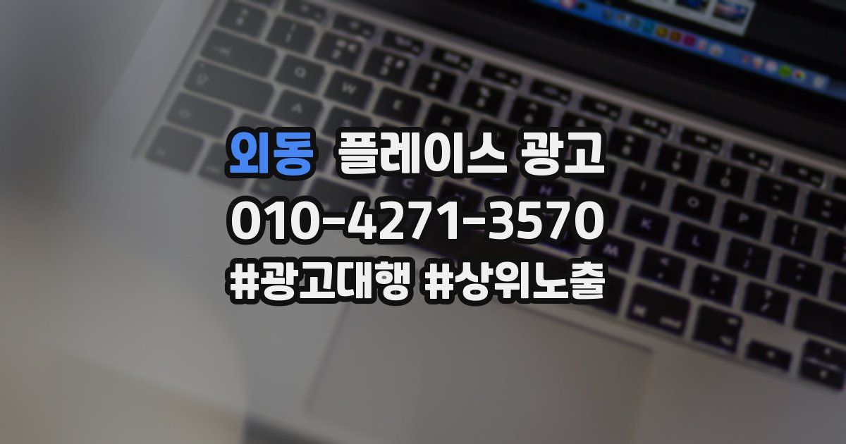 외동 플레이스 광고
