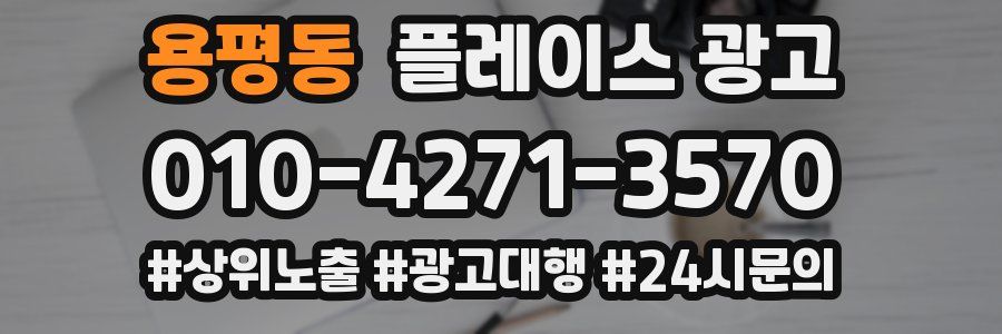 용평동 플레이스 광고