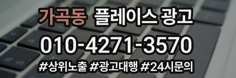가곡동 플레이스 광고