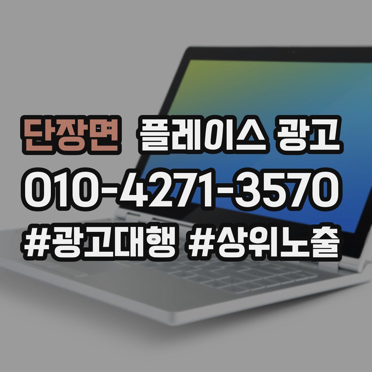 단장면 플레이스 광고