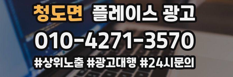 청도면 플레이스 광고