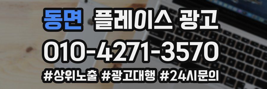 동면 플레이스 광고
