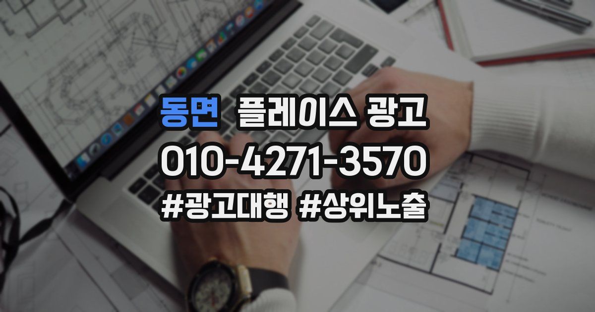 동면 플레이스 광고