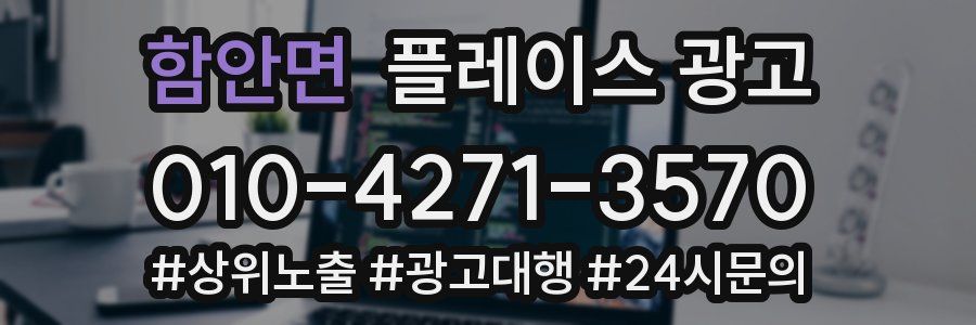 함안면 플레이스 광고