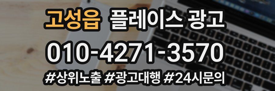 고성읍 플레이스 광고