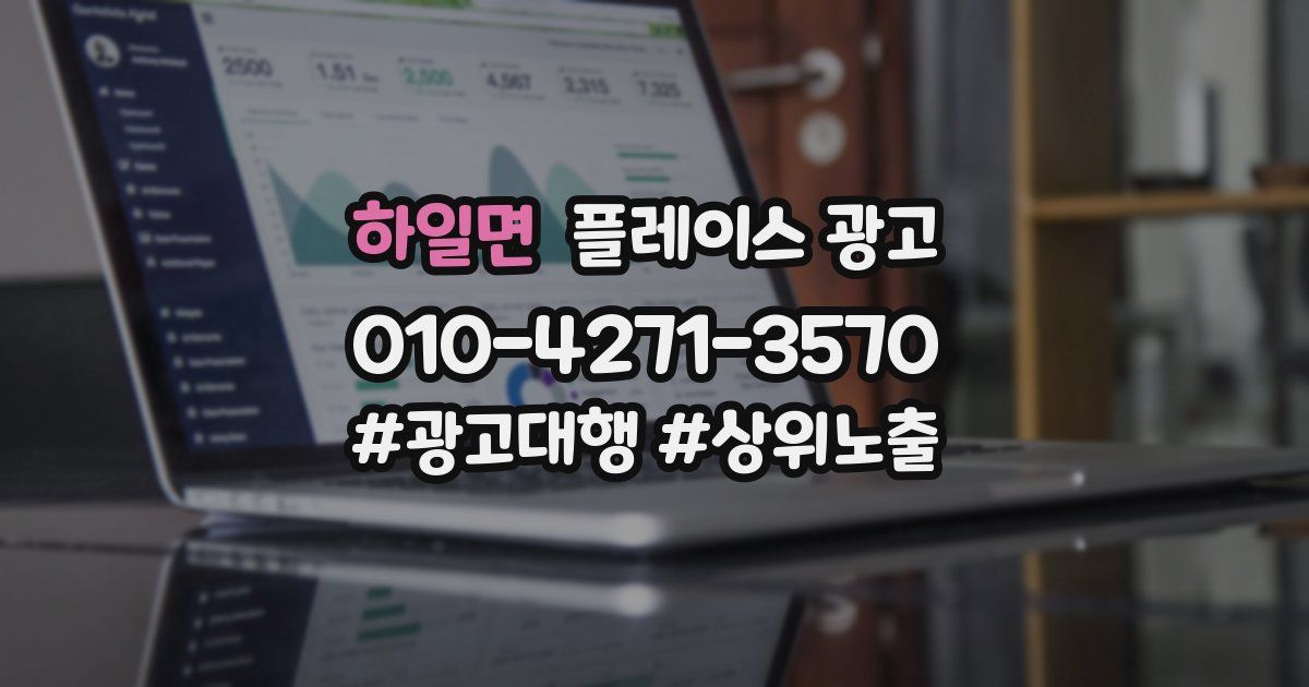 하일면 플레이스 광고