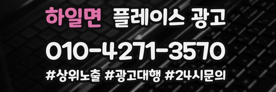 하일면 플레이스 광고