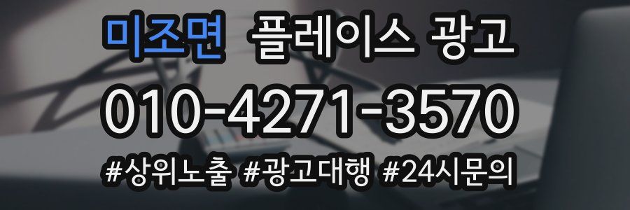 미조면 플레이스 광고
