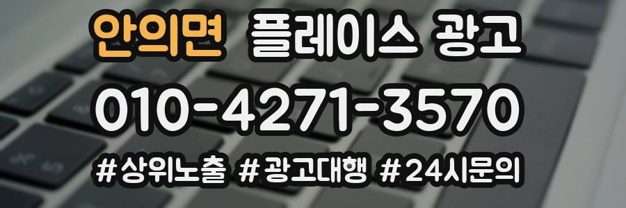 안의면 플레이스 광고