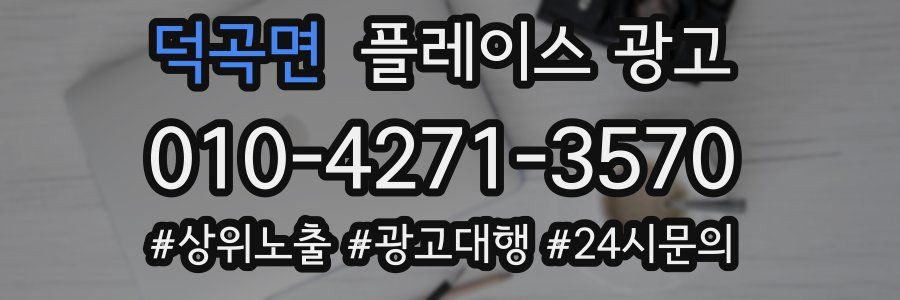 덕곡면 플레이스 광고