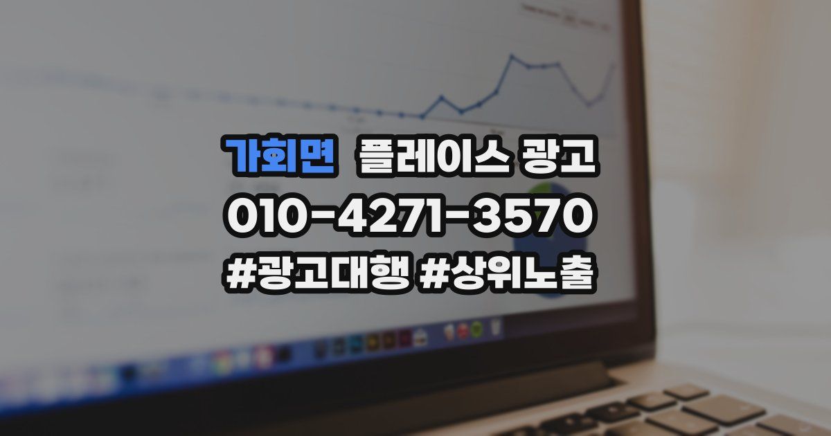 가회면 플레이스 광고