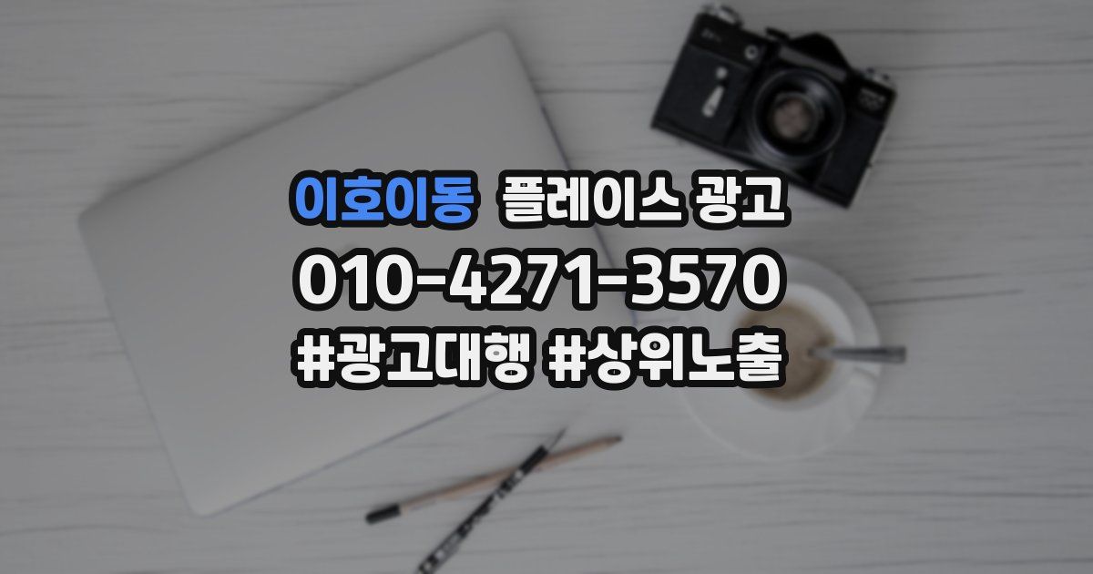 이호이동 플레이스 광고