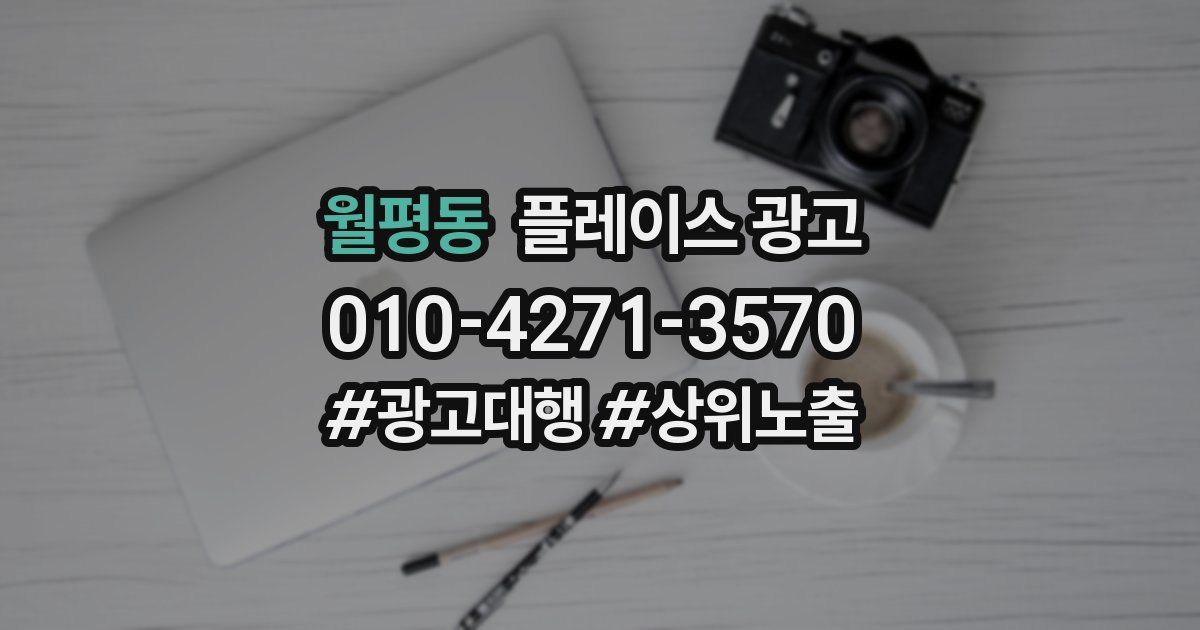월평동 플레이스 광고