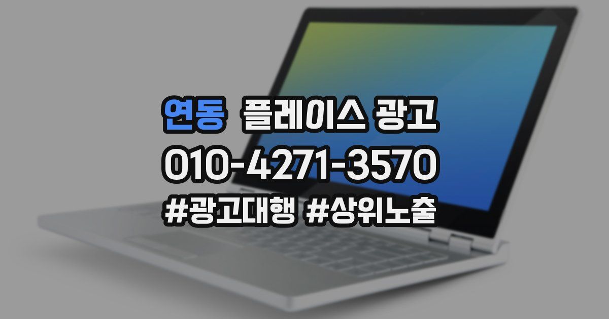 연동 플레이스 광고