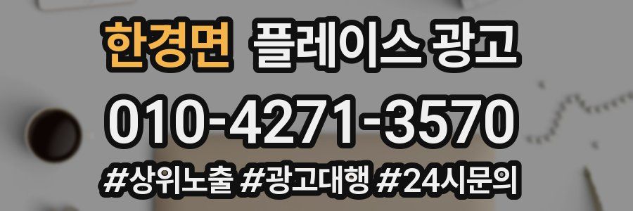 한경면 플레이스 광고