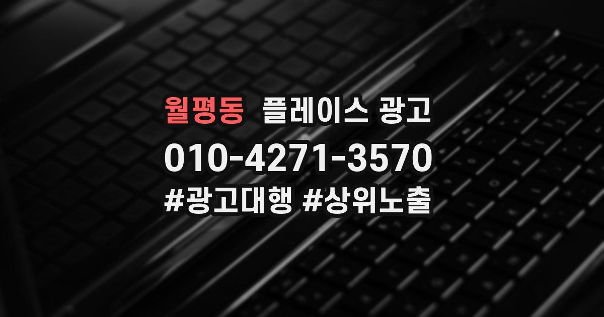 월평동 플레이스 광고