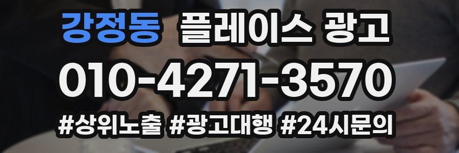 강정동 플레이스 광고