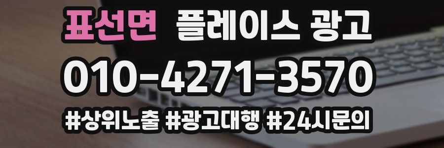 표선면 플레이스 광고