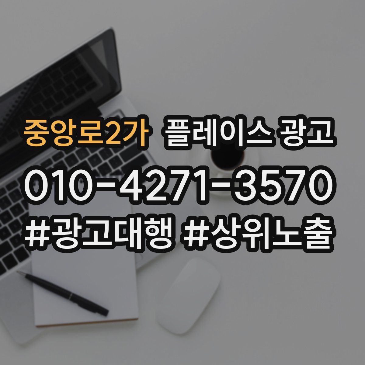 중앙로2가 플레이스 광고