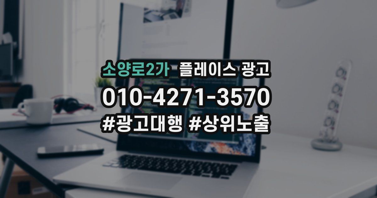 소양로2가 플레이스 광고