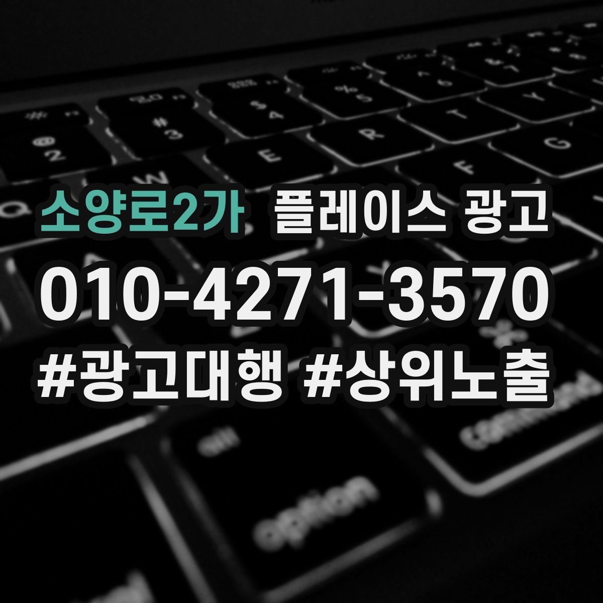 소양로2가 플레이스 광고