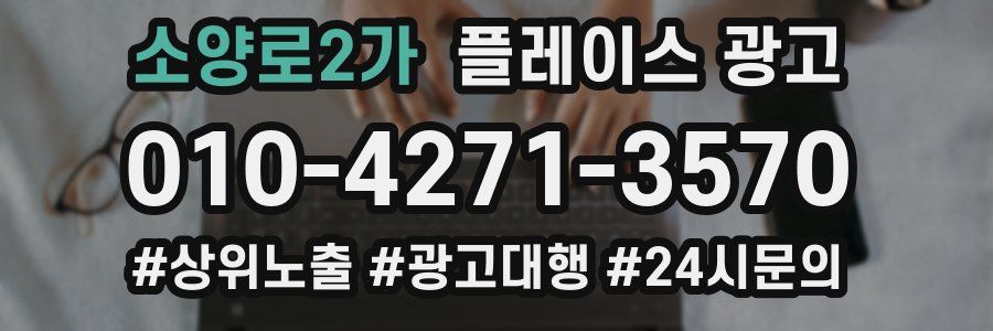 소양로2가 플레이스 광고