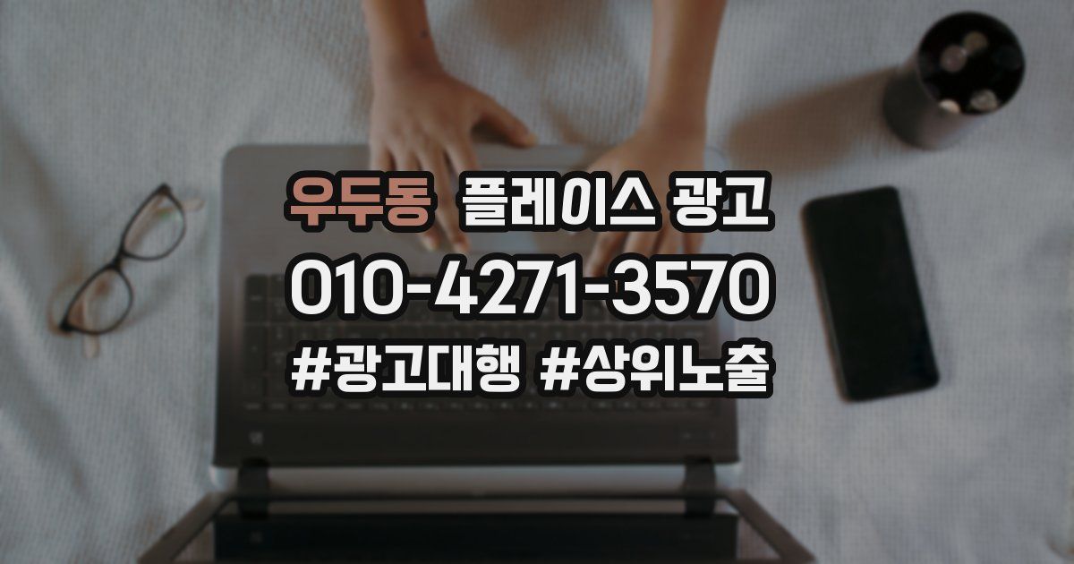 우두동 플레이스 광고