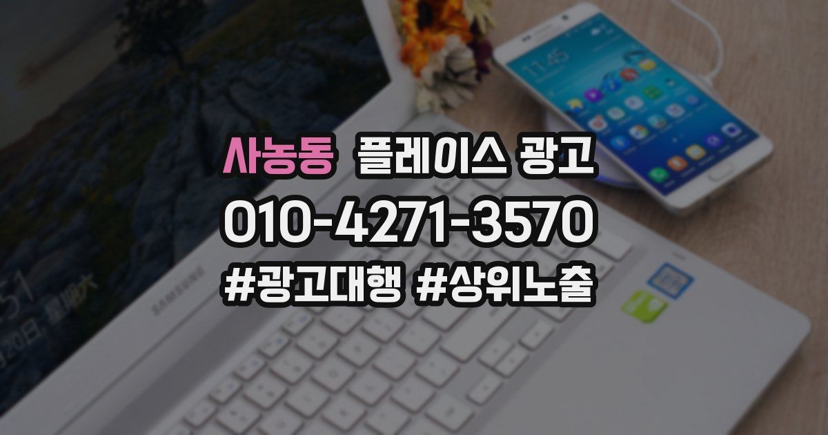 사농동 플레이스 광고