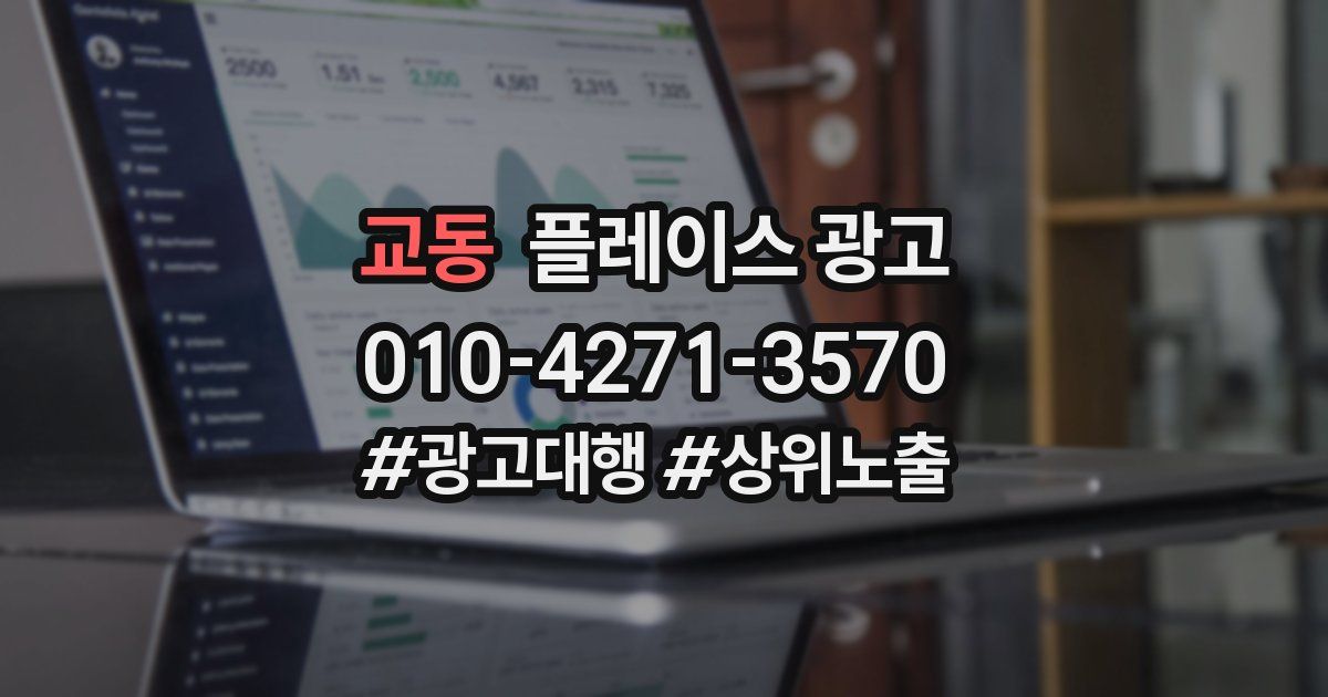 교동 플레이스 광고