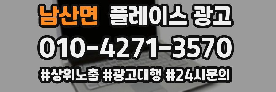 남산면 플레이스 광고