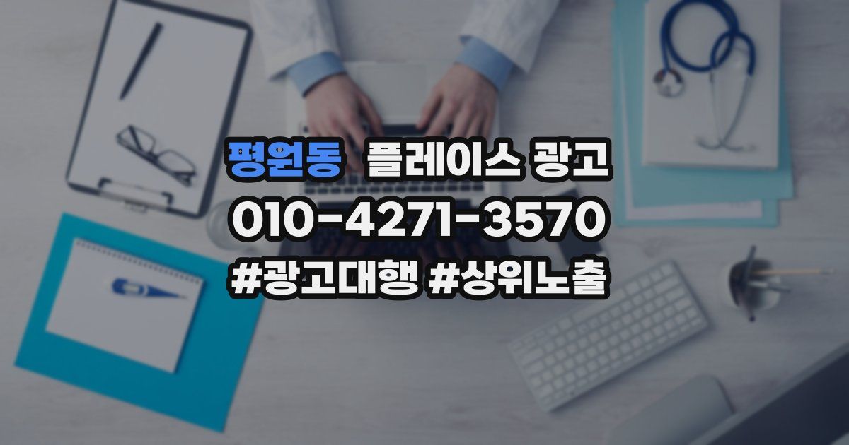 평원동 플레이스 광고