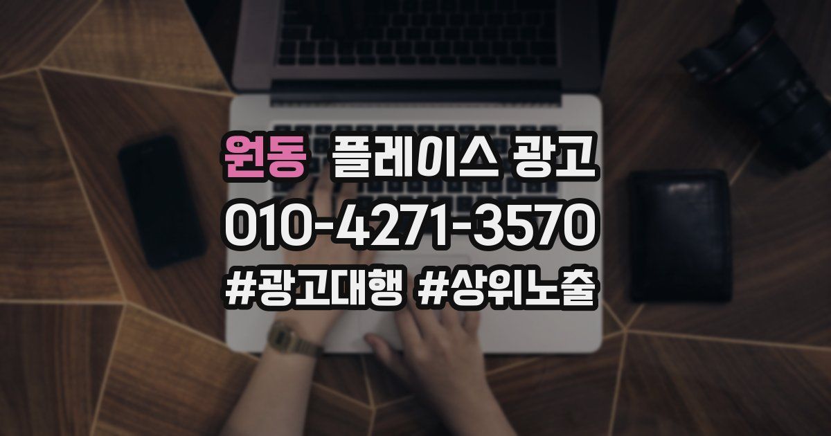 원동 플레이스 광고
