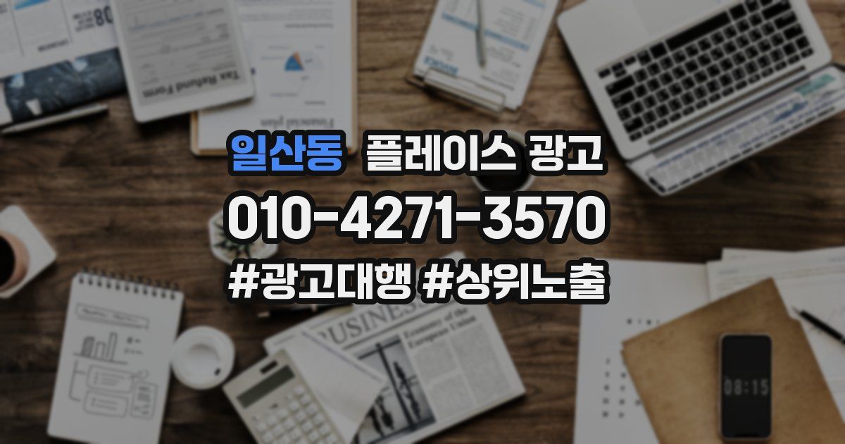 일산동 플레이스 광고