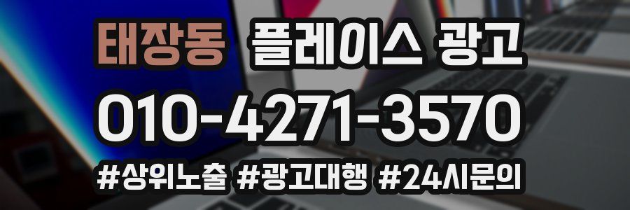 태장동 플레이스 광고