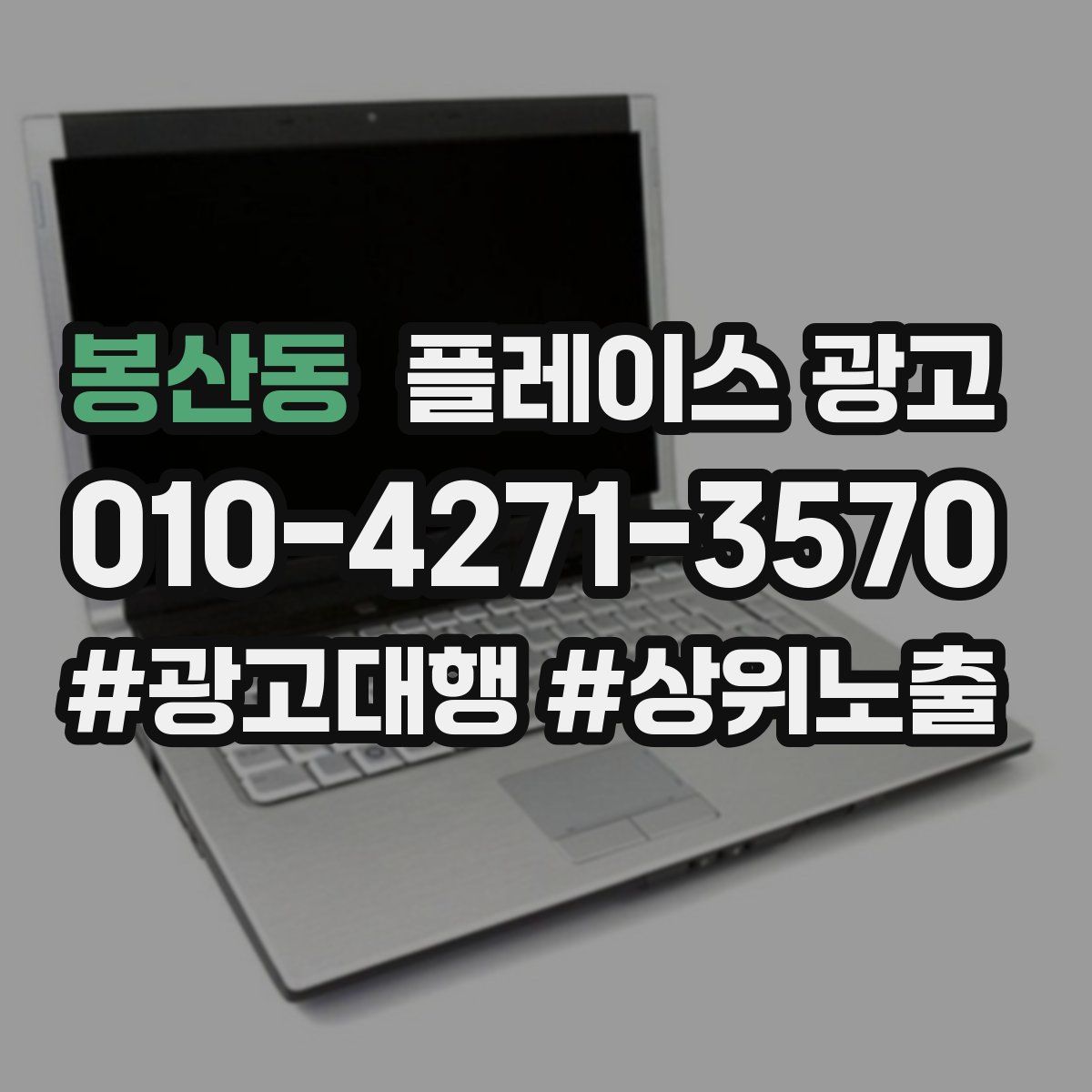 봉산동 플레이스 광고