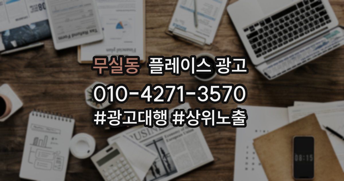 무실동 플레이스 광고