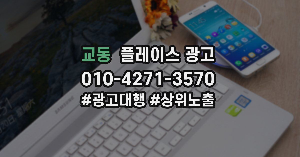 교동 플레이스 광고