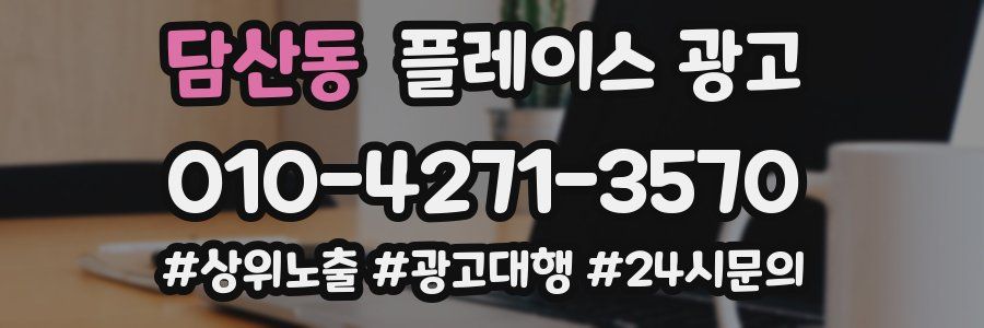 담산동 플레이스 광고