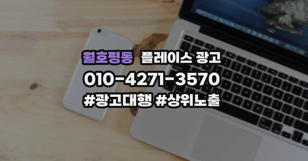 월호평동 플레이스 광고