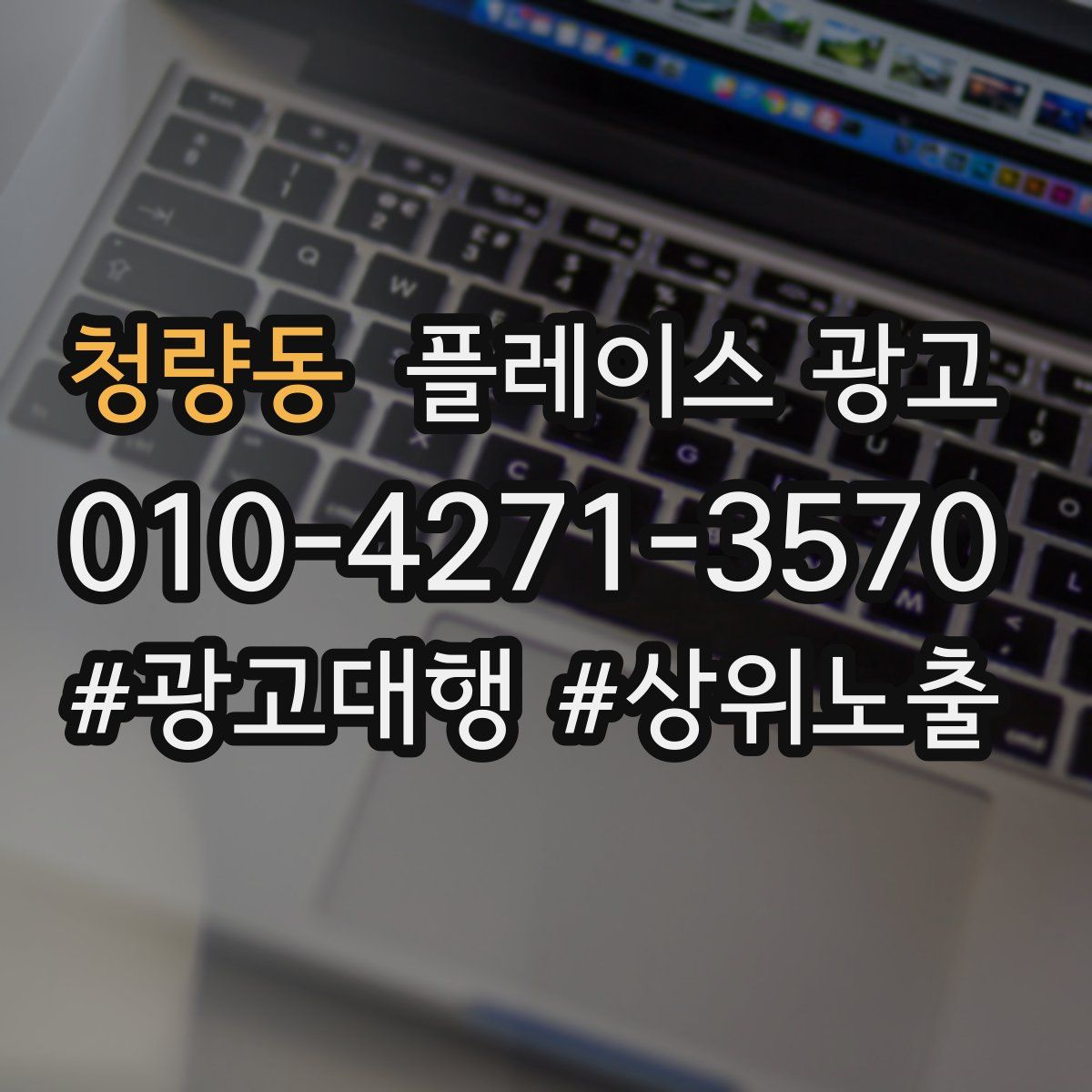 청량동 플레이스 광고