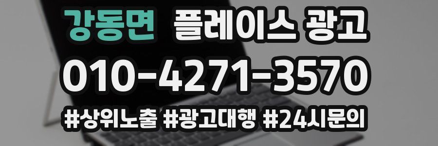 강동면 플레이스 광고